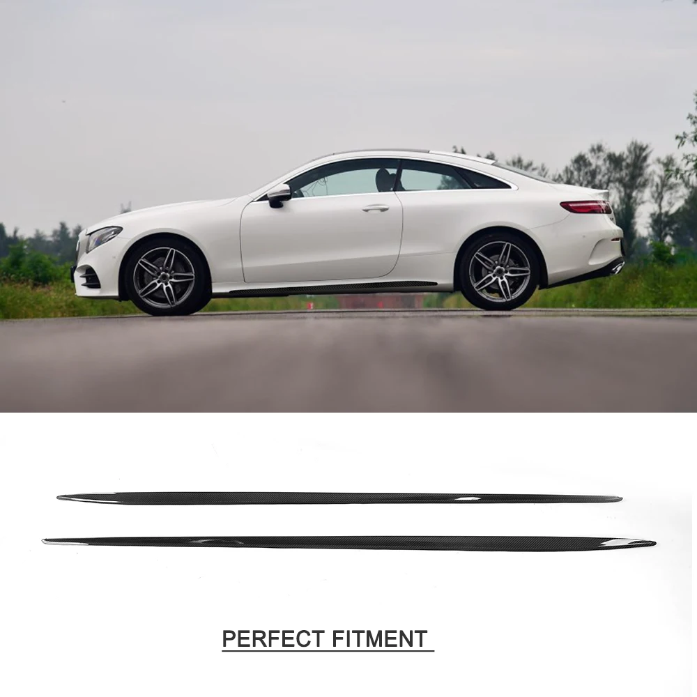 Боковые юбки из углеродного волокна фартуки бампер отделка для Mercedes Benz E Class C238 E200