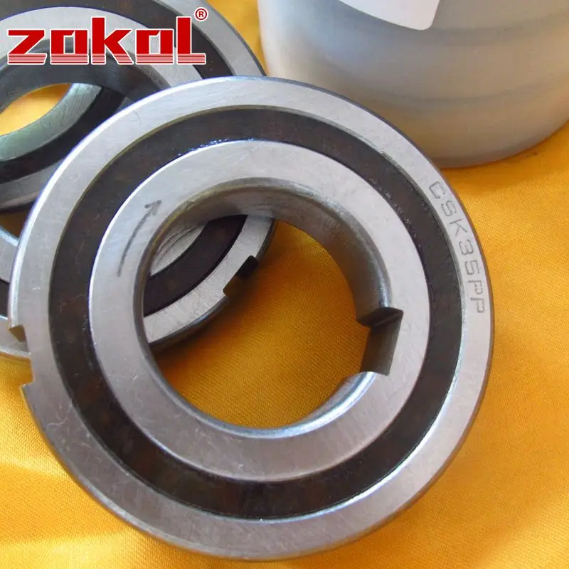 Подшипник ZOKOL CSK35 CSK35PP BB35 ZZ6207 двухканальный односторонний подшипник сцепления