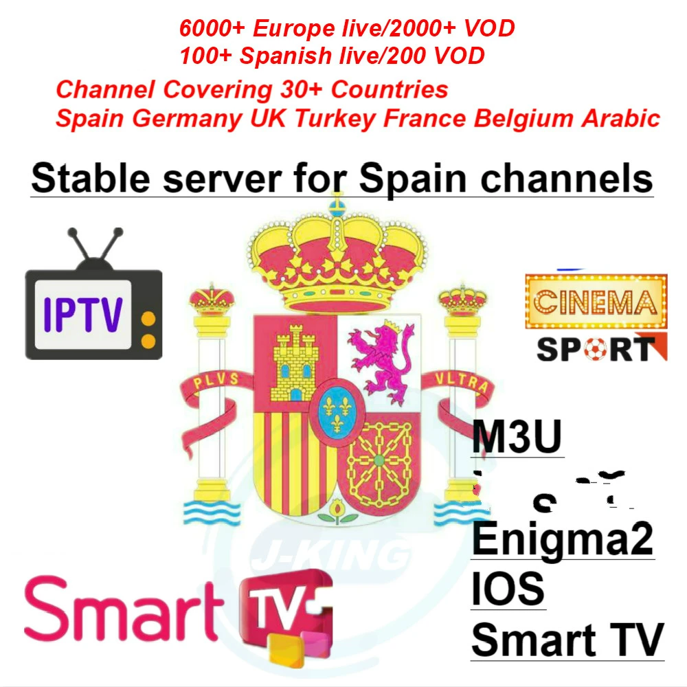 Испания IPTV испанский 7000+ LiveTV Европа Arabisch Франция Испания IPTV Чемпион для m3u Frankrijk belgische Arabische