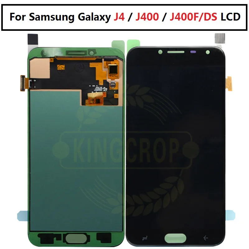 Super Amoled 100% тест хорошего качества для samsung galaxy J4 J400 ЖК дисплей с сенсорным экраном