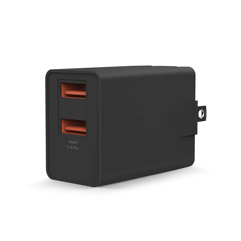 Сетевое зарядное устройство USB со складной вилкой 15 Вт для iPhone Samsung Galaxy S8 + с