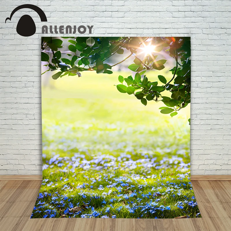 

Allenjoy фон для съемок травы солнца ветки весны для студийной фотосъемки с изображением 5x7ft