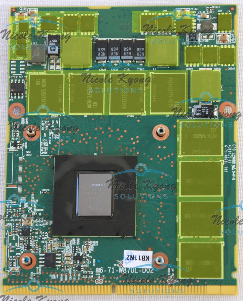 Карта без кронштейна HD5870 HD 5870M 1 ГБ DDR5 216 0769008 VGA для Clevo W860CU W880CU W870CU GX60 X7200 D900F W870L