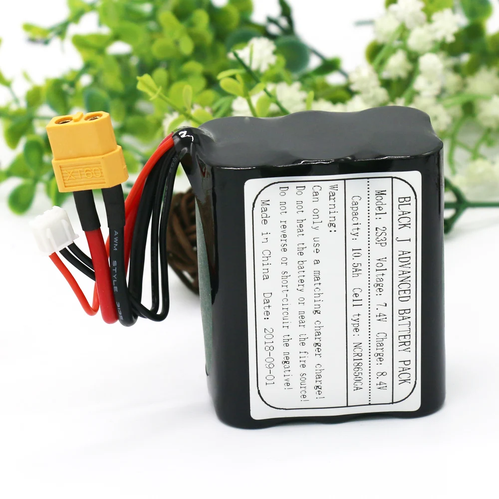 KLUOSI БПЛА литий-ионная аккумуляторная батарея 7,4 V/8,4 V 10.5Ah 2S3P использование одной ячейки NCR18650GA комбинация подходит для различных дронов