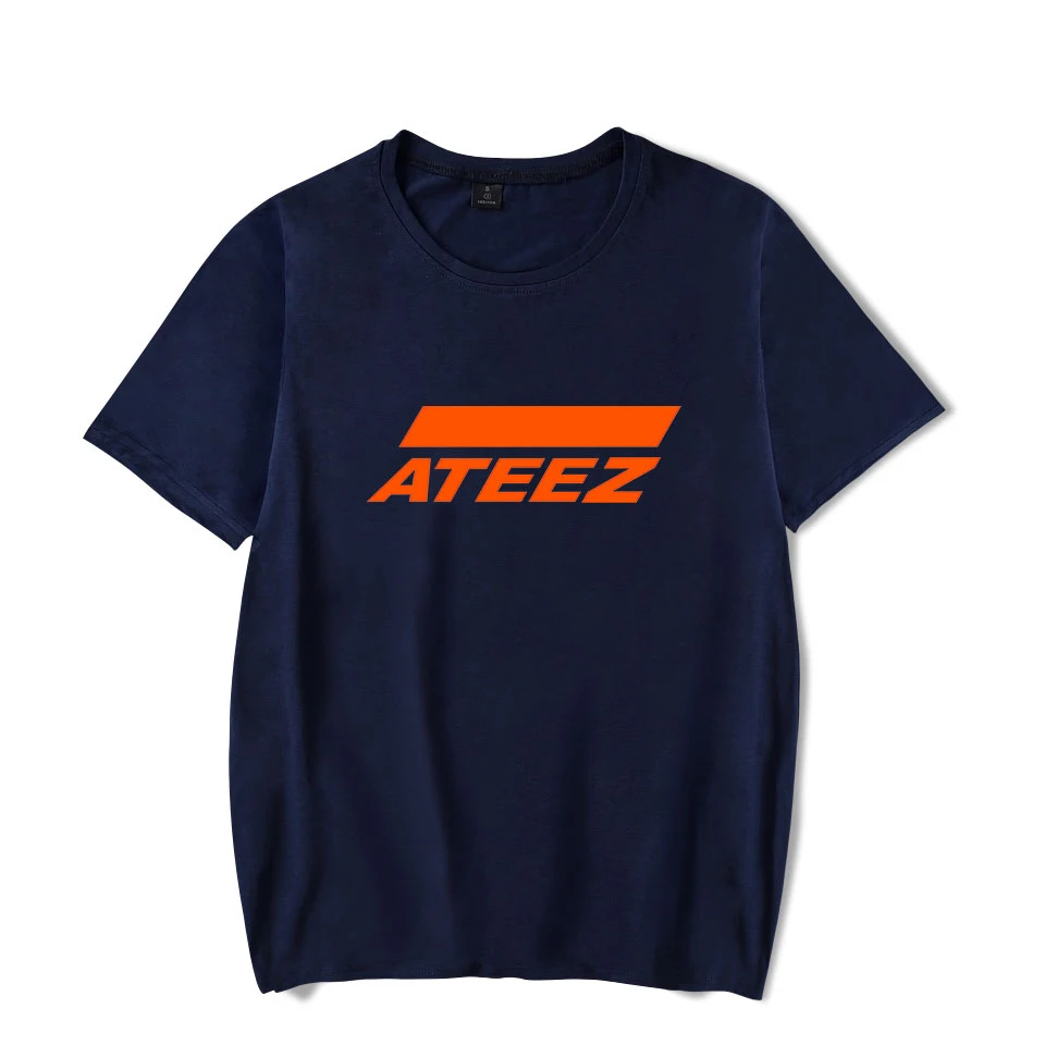 Новые рубашки с альбомом Kpop ATEEZ уличная одежда свободная футболка топы коротким