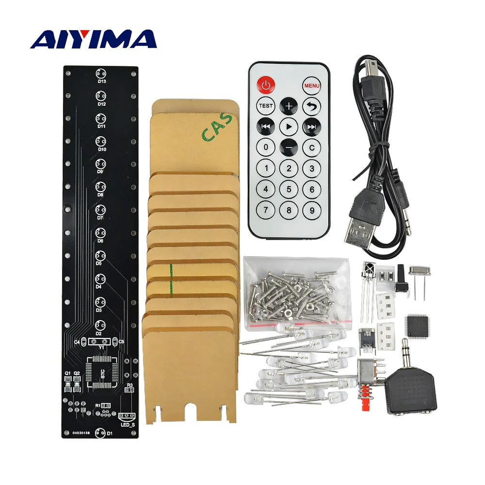 AIYIMA 13 уровневый светодиодный индикатор музыкального спектра Хрустальная
