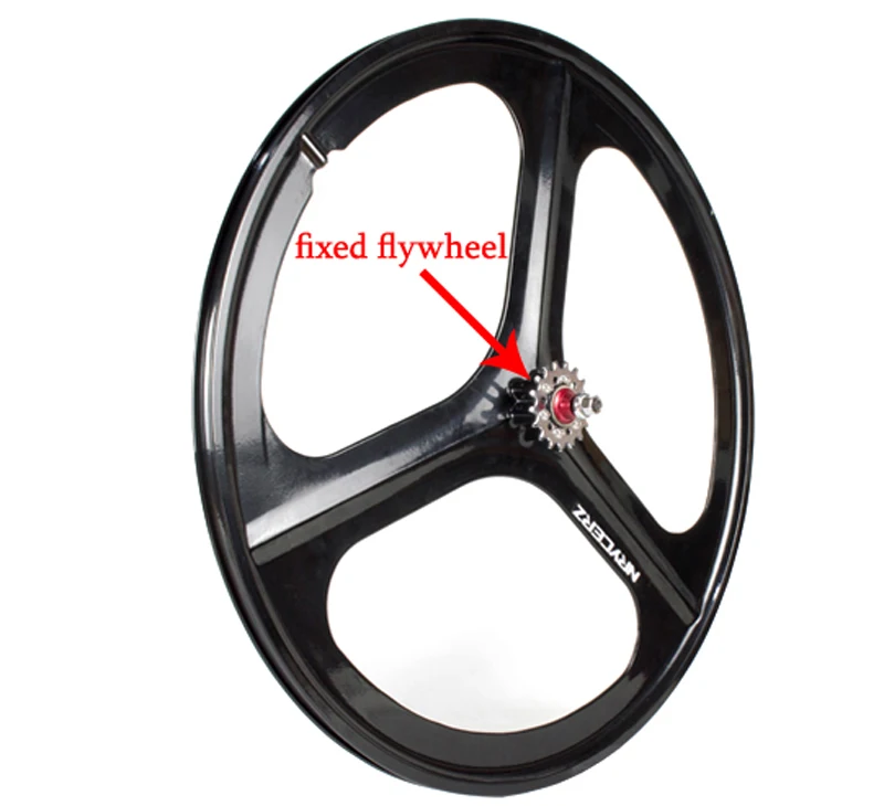 1 Rear wheel 700C дорожный велосипед колесная фиксированная передача колеса велосипеда цельные 3 спицы колеса велосипеда - Цвет: 1 Rear wheel