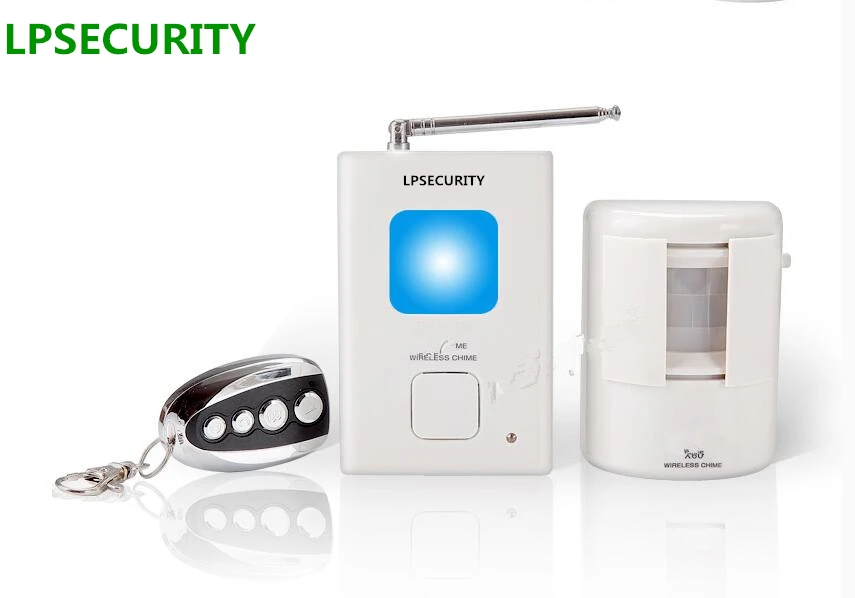 LPSECURITY 200m Wireless Alarm PIR Motion Sensor detector Safety Alert for Home Security systems with Nightlight | Безопасность и