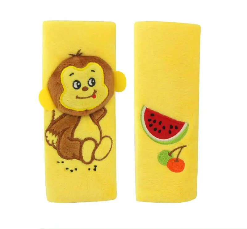 

5 Pieces Children Baby Car Seat Belt Shoulder Pad Sets Soft Baby Belt Strap Cartoon Animal Safety Belt Protect Pad seat belt pal