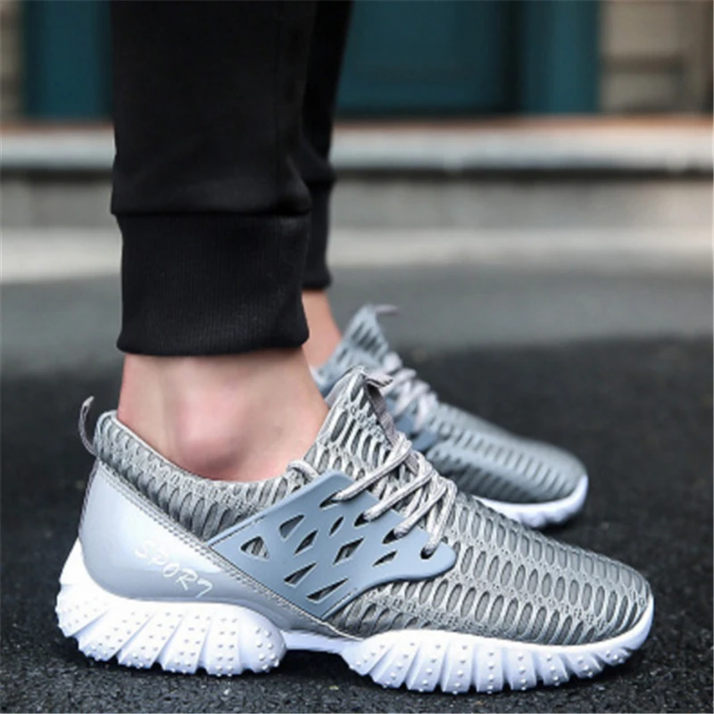Good quality Outdoor Men Sports shoes Summer Breathable Jogging Walking Trainers Running Shoes for Athletic Sneakers men | Спорт и