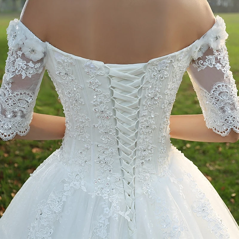 Sexy Свадебные Платья Noiva Бисероплетение Кристалл Vintage Robe De Mariage пояс 2017 Бода