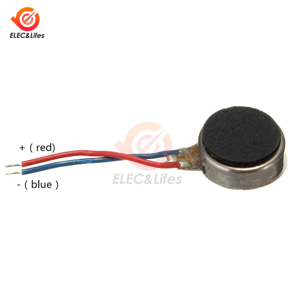 5 шт. миниатюрный вибромотор 3 В постоянного тока 8*3 4 мм 8*2 7 10*2 для телефона плоский
