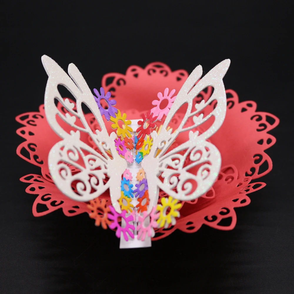 Резка металла умирает 3D оправа-бабочка фон и штамп для DIY Скрапбукинг тиснение