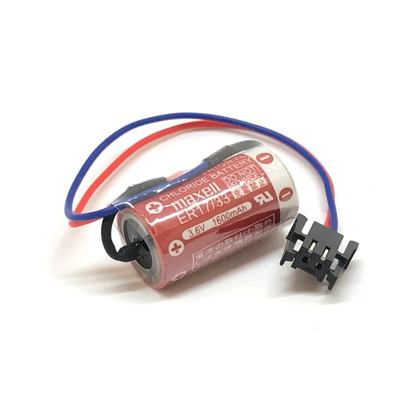 2 шт./лот Maxell ER17/33 ER 17/33 3 6 В 1600 мАч PLC Промышленный контроль литий ТИОНИЛХЛОРИД