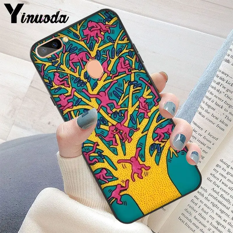 Yinuoda Keith Haring art роскошный уникальный фото мягкий чехол для телефона OPPO R17 Neo R11S Plus R9