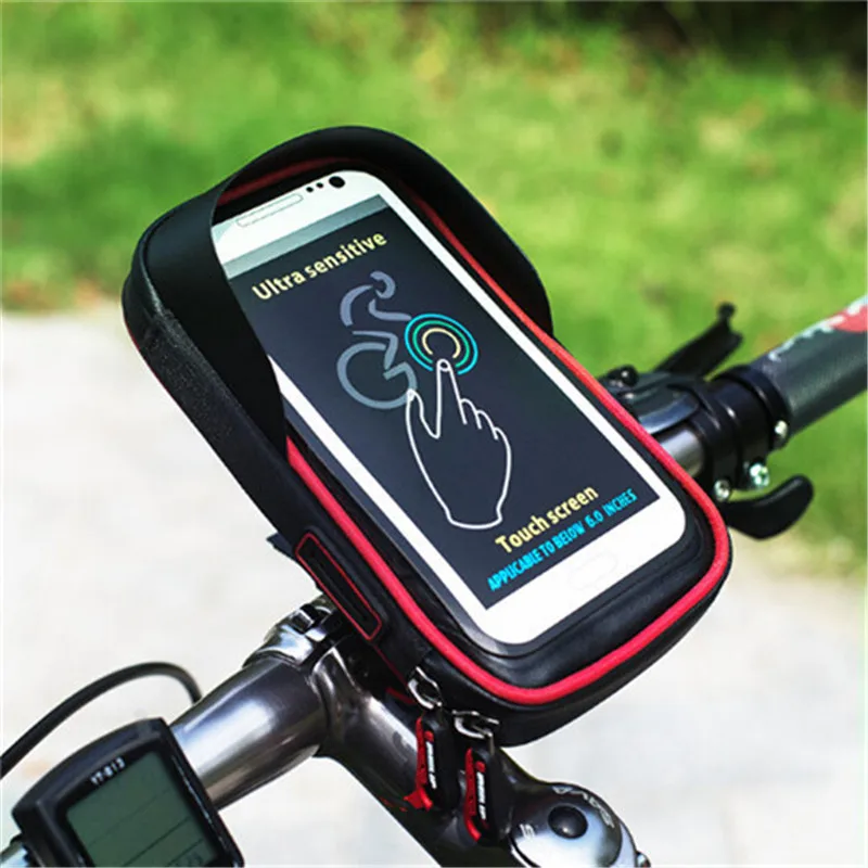 Сумка для телефона на велосипед с защитой от дождя|bicycle handlebar bag|handlebar bagbicycle phone bag |