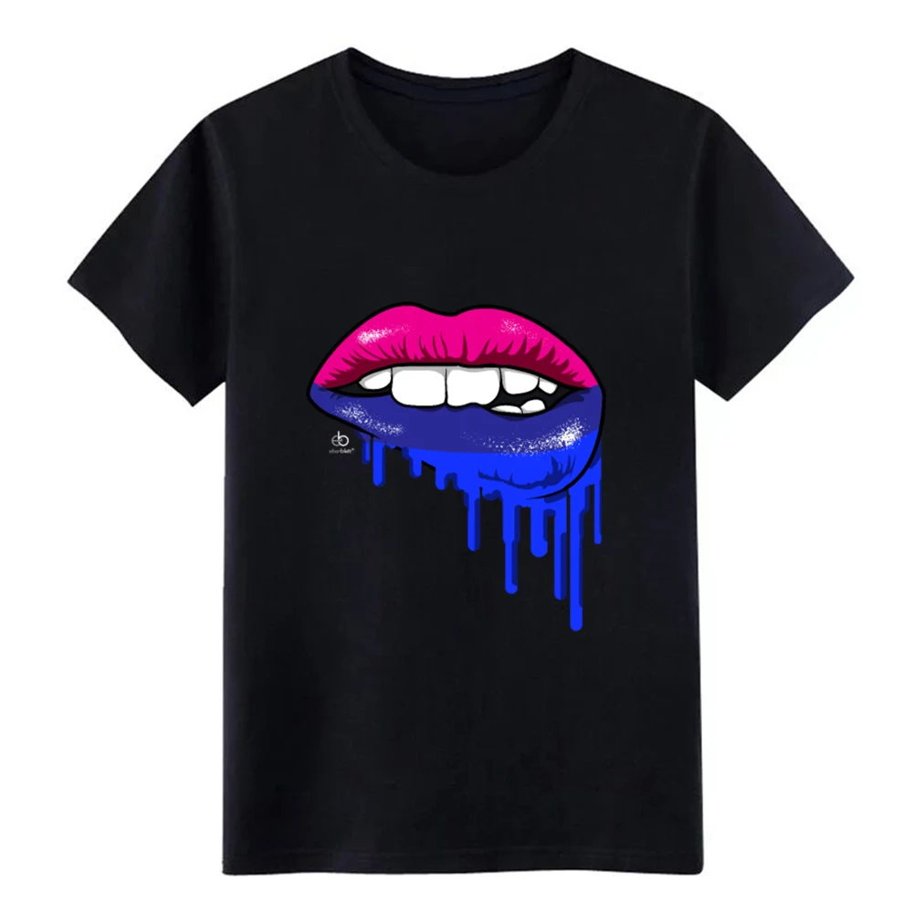 Футболка с короткими рукавами и рисунком Би губы m en s ringer для создания размера