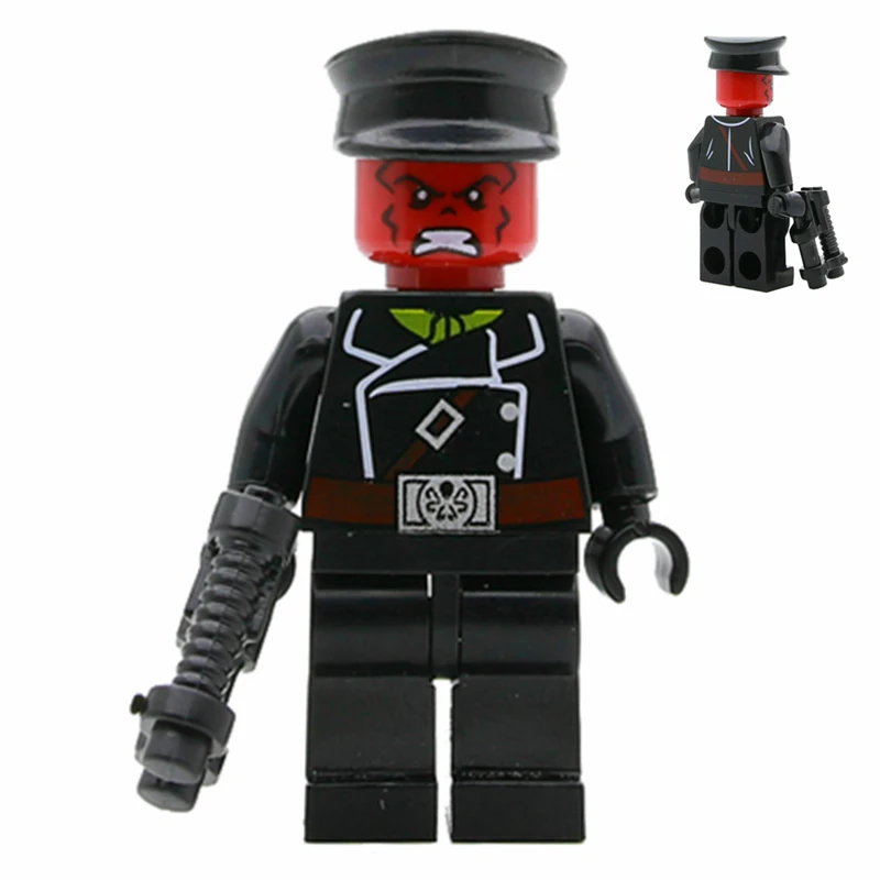 SingleSale Red Skull Johann Shmidt HYDRA Капитан Америка Супер Герои Мстители сборные модели
