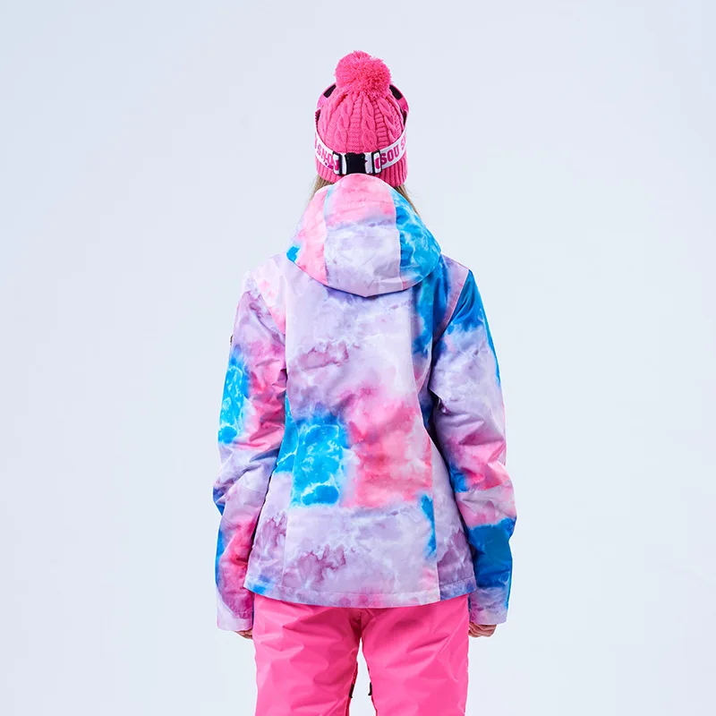 Новинка женский зимний лыжный костюм GSOU для осени и зимы уличная ветрозащитная