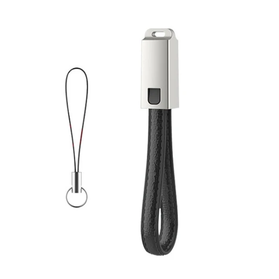 Металлический кожаный мини-брелок USB Type-C для быстрой зарядки usb-кабель Type-c