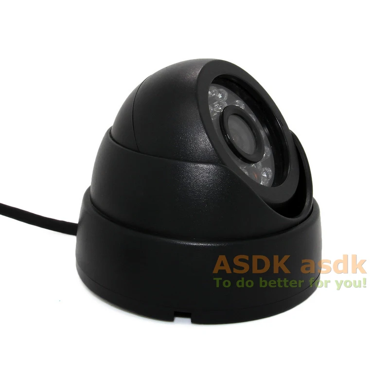 Аудио 700TVL 24 светодиодный ИК Sony Effio E CCD / CMOS CCTV камера ночного видения купольная для