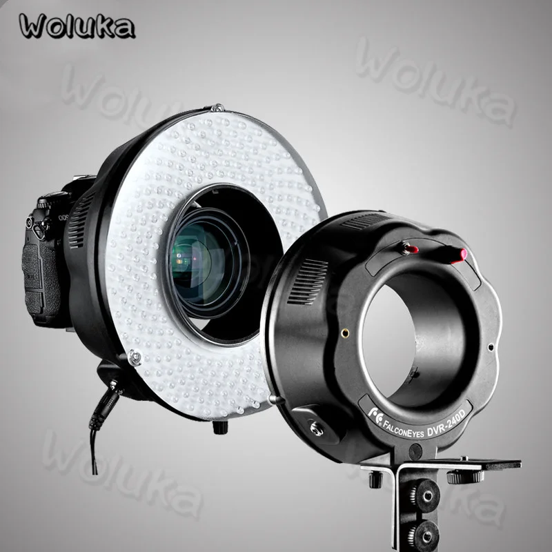 Falconeyes 15 Вт Светодиодная непрерывная вспышка кольцевая лампа 240 шт.