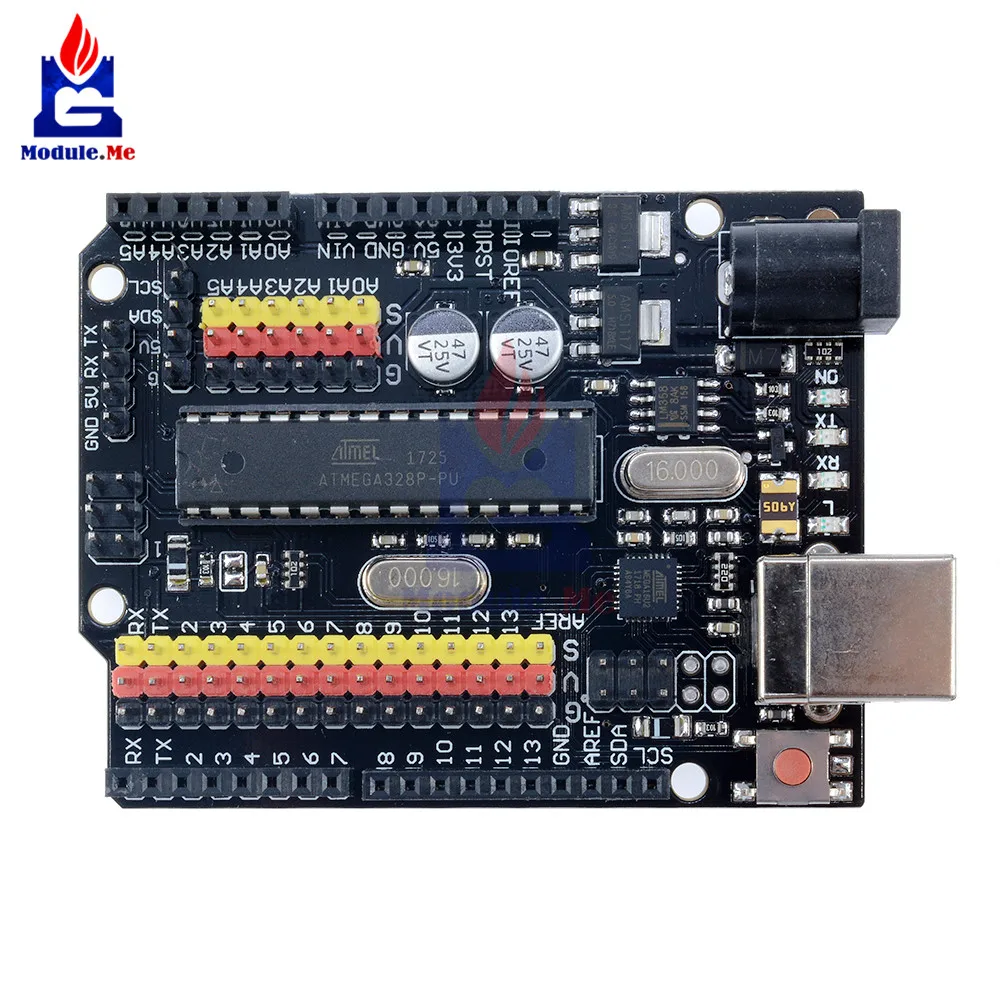 Для Arduino совместимая плата UNO R3 PLUS Atmega328P Atmega16u2 разработка расширения микроконтроллер щит модуль SPI IIC One