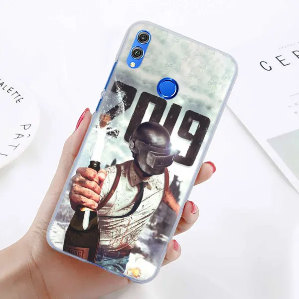 Pubg чехол для телефона для huawei Honor 8X 8A Pro 8C 8S 9 10 Lite 20i Honor Play Y7 Y9 крышка чехол Coque - Цвет: 14