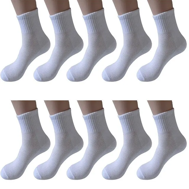 Longer Mesh White 20 шт./партия, однотонные носки, европейские размеры 36-43, мужские сетчатые невидимые носки по щиколотку, мужские летние дышащие тонкие носки-лодочки по низкой цене - Цвет: Longer Mesh White
