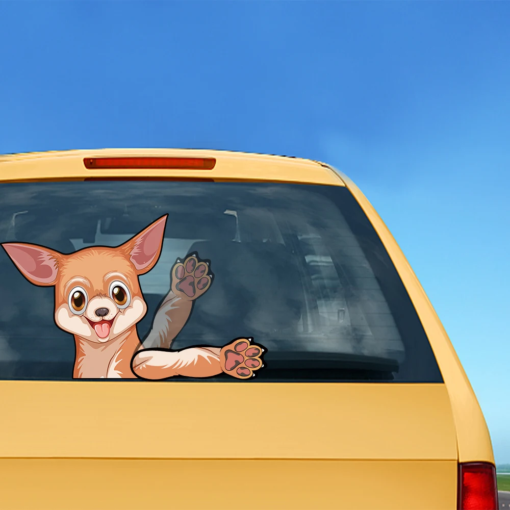 Съемные развевающиеся наклейки для стеклоочистителей shaba Inu ПВХ на заднее стекло