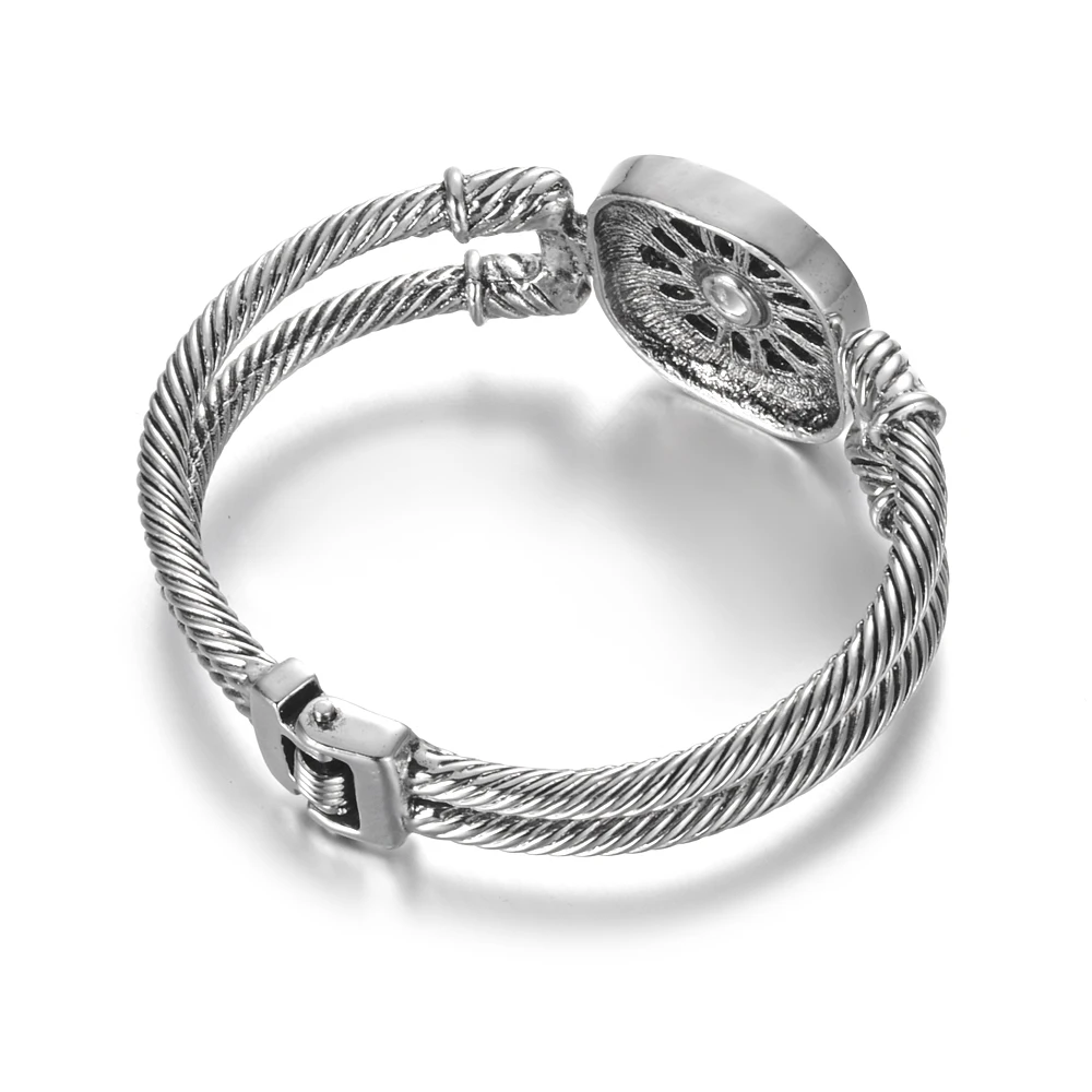 Винтаж эластичный металла оснастки кнопки для браслета Кнопка Браслеты на