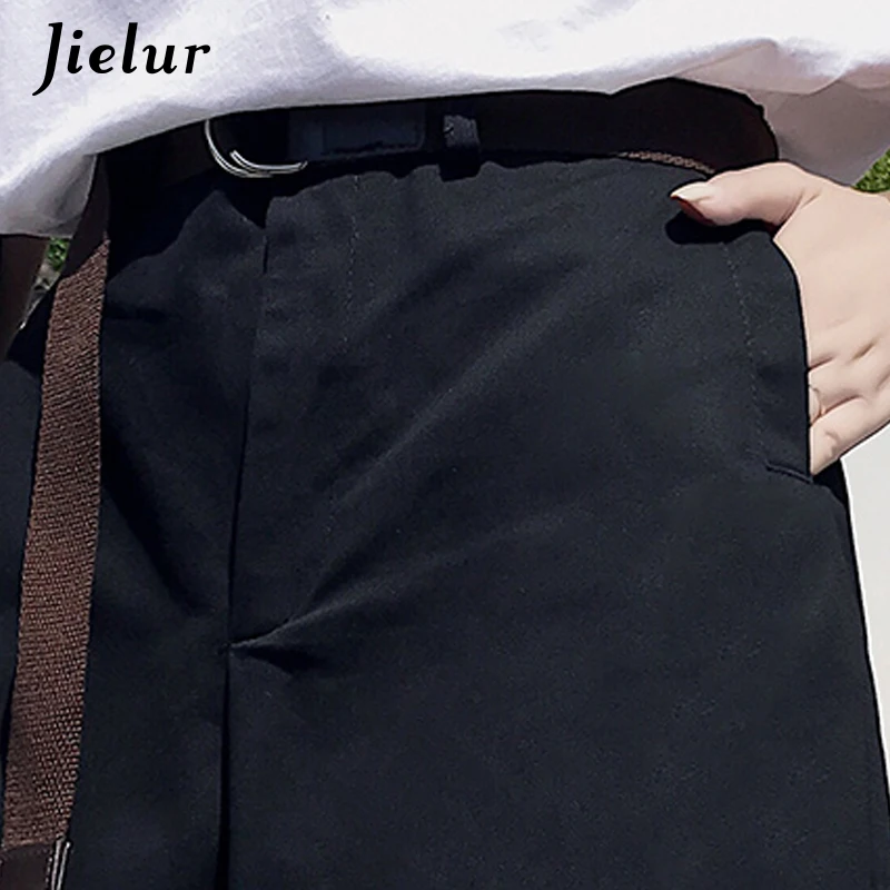 Jielur хаки черные летние женские шорты широкие для женщин крутые хипстерские