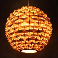 hand woven ball bamboo pendant lamp modern bar deco hanging lamp dia 15 7