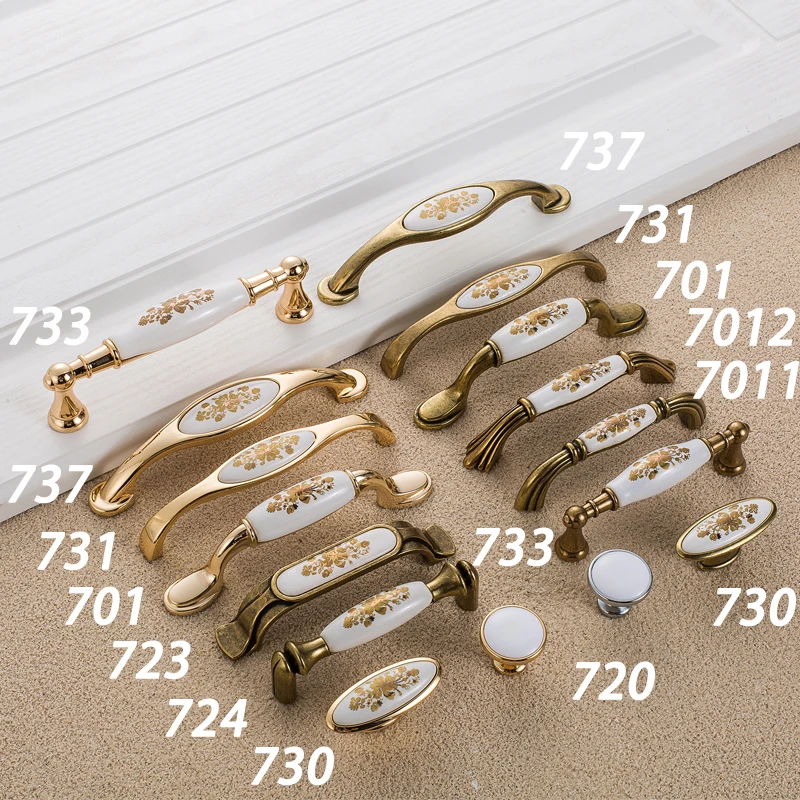 AOBT антикварная керамические ручки для шкафов шкаф классические ящики шкафа