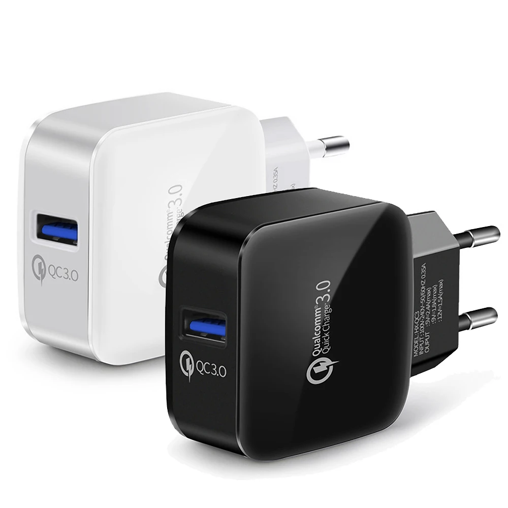 Универсальный 18 W быстрое зарядное устройство Зарядное QC 3 0 USB телефон для iphone 7 8