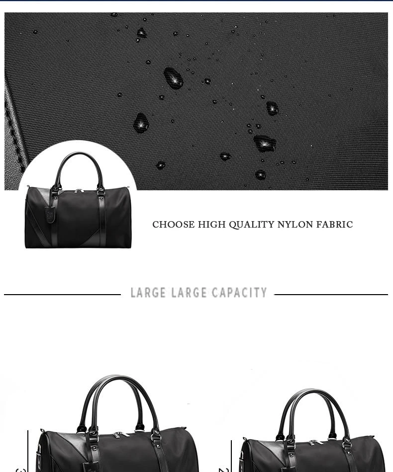 Wobag Новая модная спортивная сумка для сна, водонепроницаемая нейлоновая мужская сумка для путешествий, большие дорожные сумки через плечо