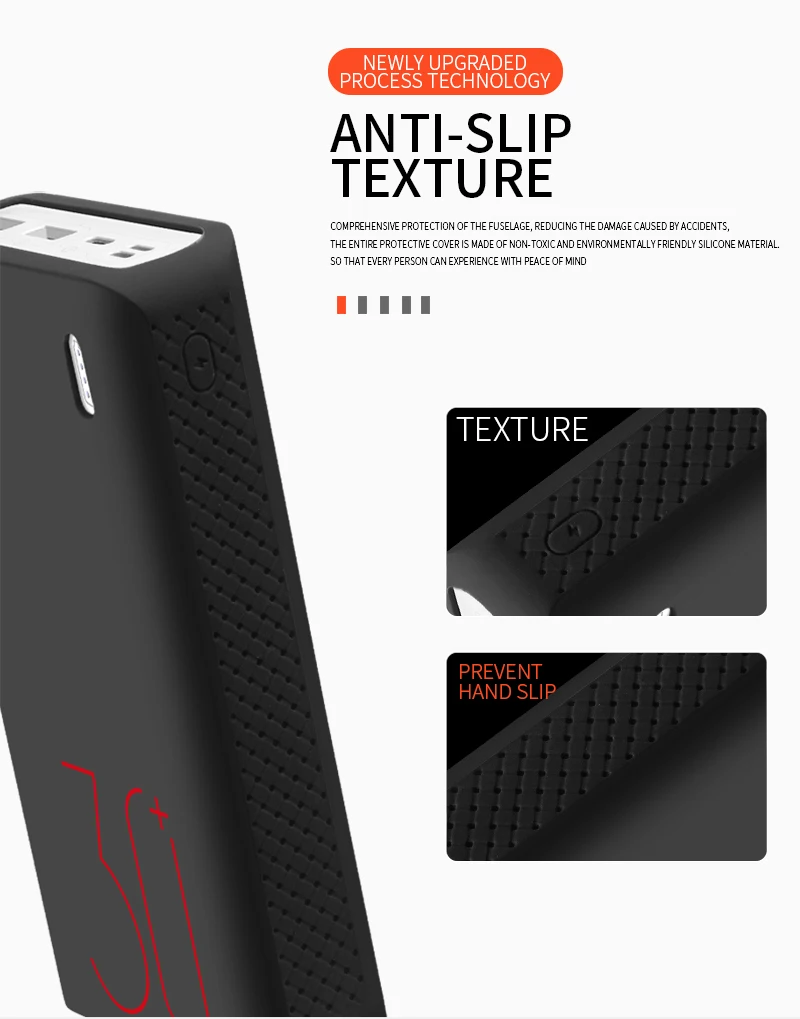 Силиконовый защитный чехол для 30000mAh Romoss sense 8/8+ мобильный мощный Мягкий Силиконовый противоударный/Противоскользящий Чехол для мобильного телефона