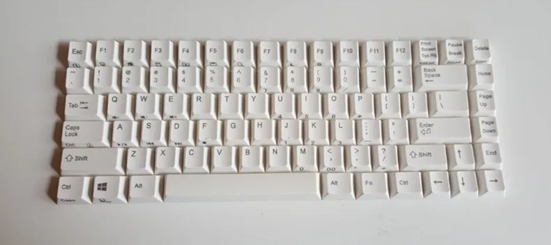 YMDK Радуга закат градиент белая вишня профиль PBT Вишневый 84 Keycap Keyset для nopoo Слива