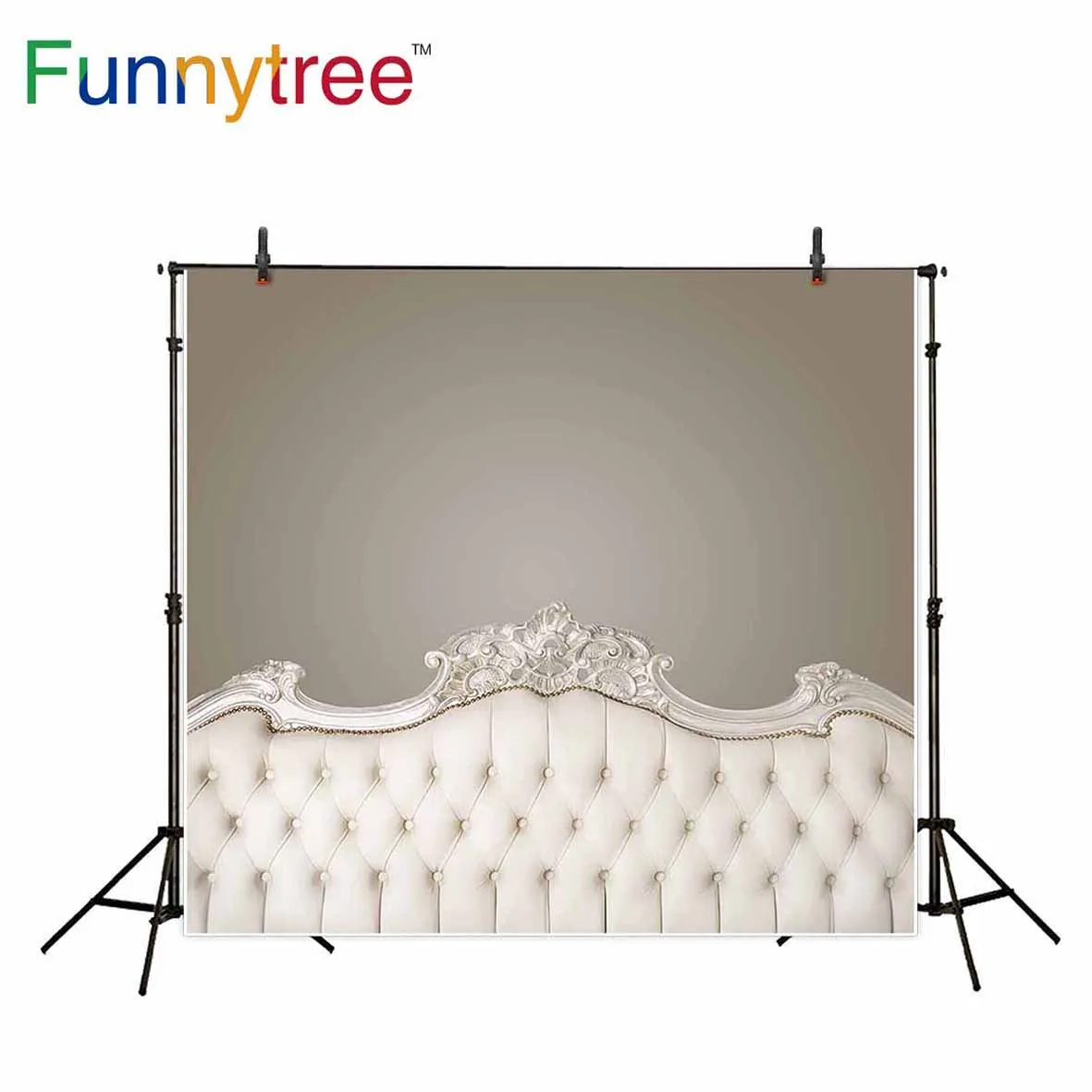 

Фон Funnytree для фотостудии, стеганый изголовье стены, элегантный фон для Фотокабины, напечатанный реквизит для фотосессии