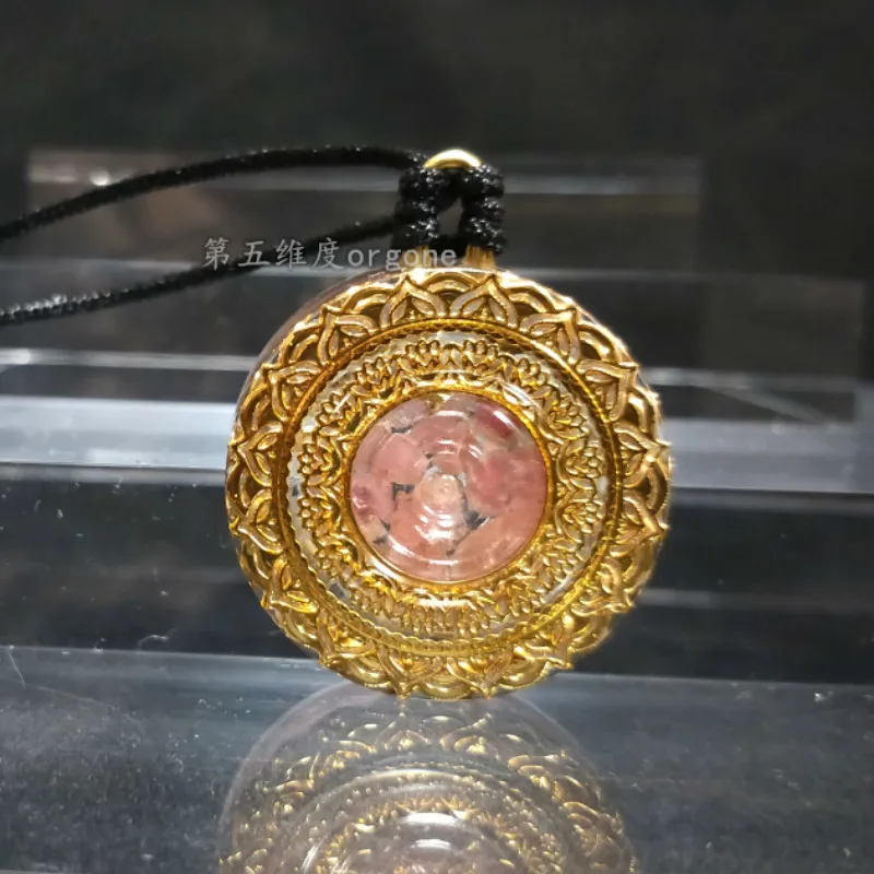 Orgone, австрийский розовый кристалл, правильная энергия, подвеска, для исцеления, для женщин, Йога, Orgonite, чакра, подвеска, медитация, ожерелье