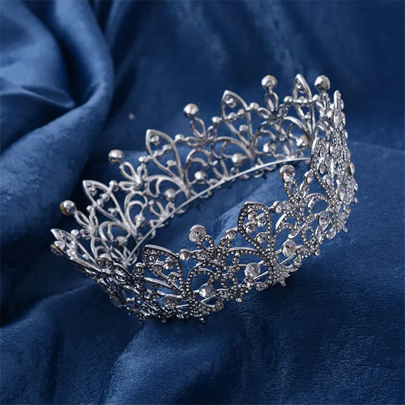 CC диадемы Круглые Hairbands камни циркон винтажные свадебные аксессуары для волос для женщин Свадебные ручной работы бижутерии HG695