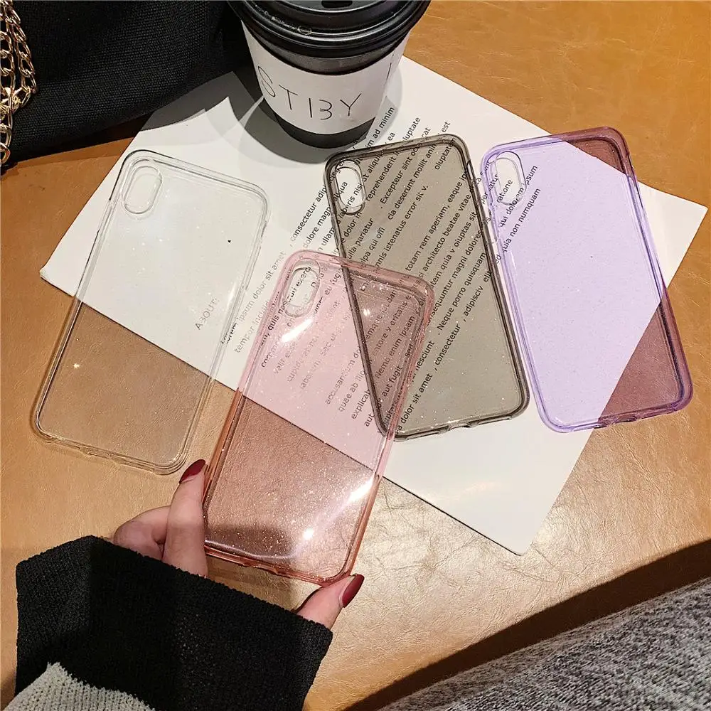 Роскошный чехол для iPhone 7 8 Plus чехлы со стразами XR XS Max 6 6S мягкий силиконовый из ТПУ