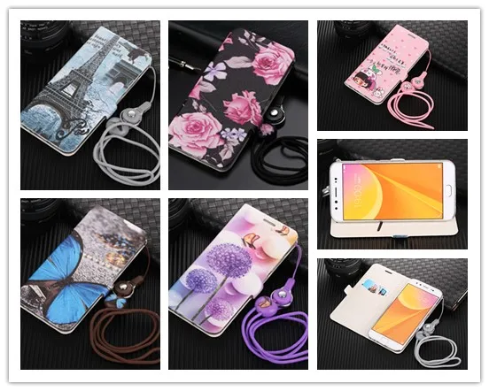 Чехол для BBK VIVO X9/V5SPLUS/X9L/X9S y 71 y 81, чехол из искусственной кожи с цветочным рисунком, девушка, кот, железная башня, Бабочка, чехол для телефона, кошелек, чехол-подставка