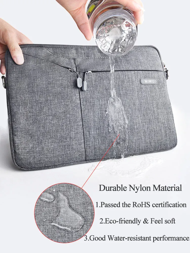 WiWU чехол для ноутбука, сумка 17,3 12 13 15,4 15,6, сумки-мессенджеры для MacBook Air 13, чехол, водонепроницаемая сумка для ноутбука 17,3, чехол для планшета Nootbook