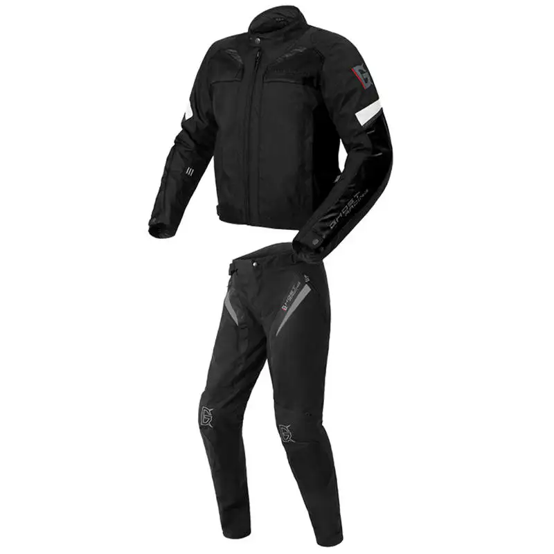 Black Suit GHOST куртка для мотоспорта Защитная Экипировка для езды на мотоцикле мужская летняя дышащая мотоциклетная одежда мотоциклетные костюмы - Цвет: Black Suit
