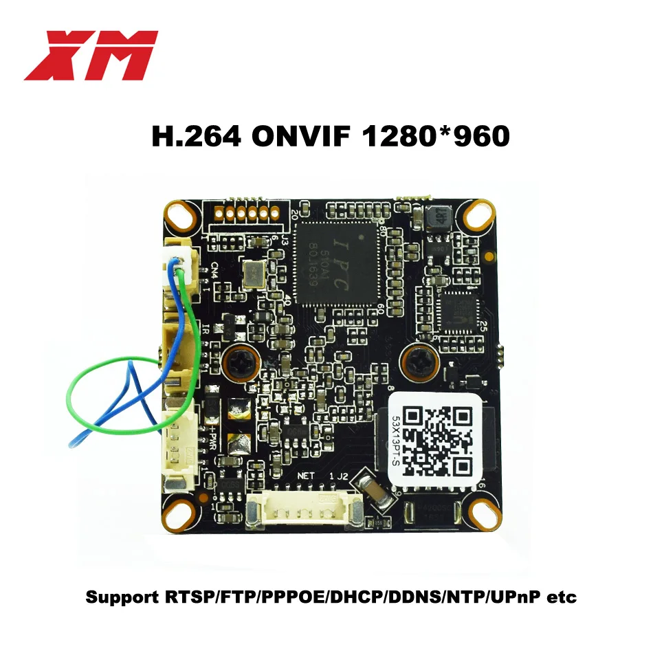 XM Новое поступление мегапиксельная 1 3 ip-камера зарядная Модульная плата 960 P