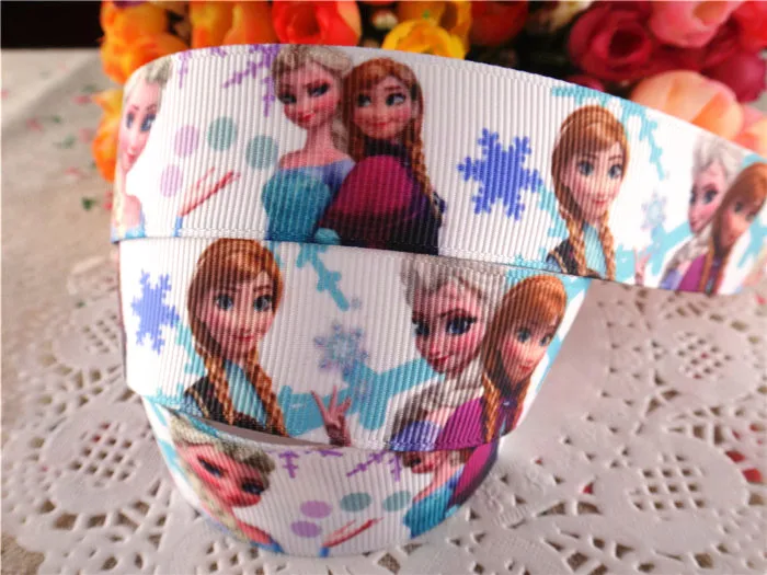 new arrival 1&quot (25mm) princess printed grosgrain ribbon cartoon ribbons cloth tape 10 yards WQ040406 | Дом и сад