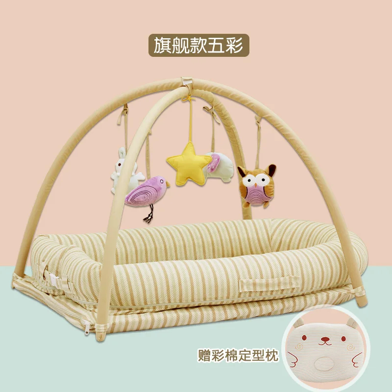 구매 다기능 휴대용 여행 아기 어린이 침대 그물 세트 3D 유기 면화 신생아 휴대용 침대 체육관 활동 Playmat 요람 구매 다기능 휴대용 여행 아기 어린이 침대 그물 세트 3D 유기 면화 신생아 휴대용 침대 체육관 활동 Playmat 요람