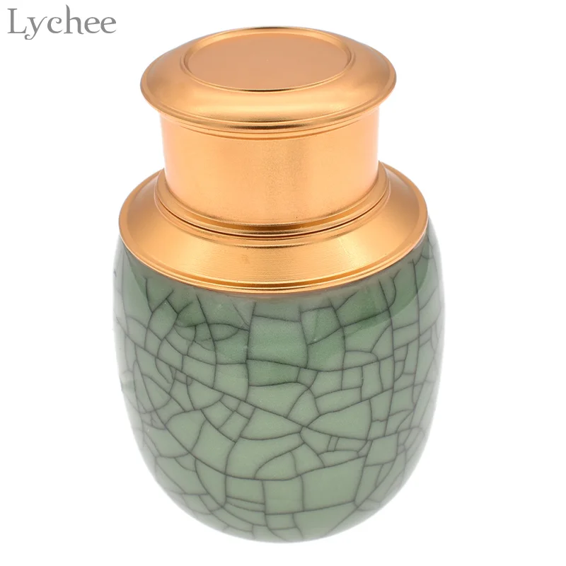 Lychee китайский стиль Celadon чайная коробка еда Сухофрукты для хранения банка конфет