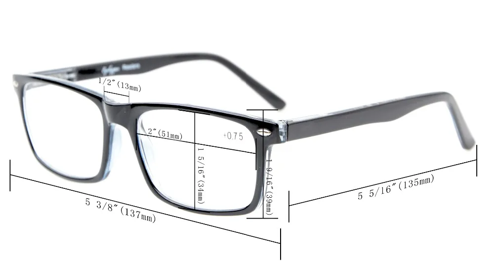 R899-5 Mix Eyekepper 5-Pack очки для чтения в винтажном стиле с пружинными шарнирами В комплекте 2 компьютерные очки